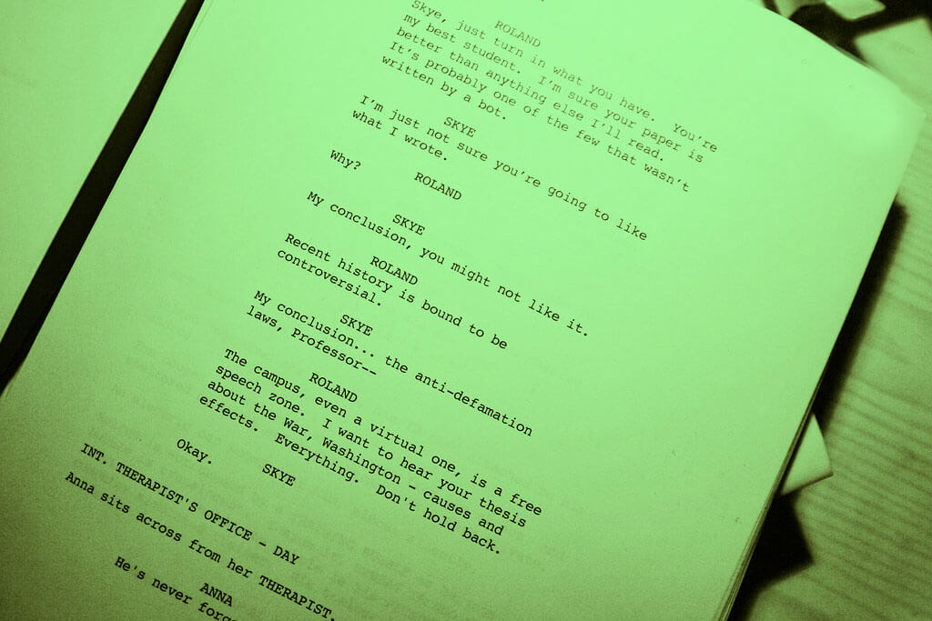 screenplay registration page